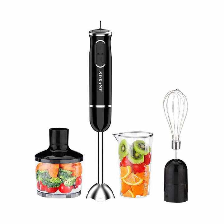 🔥 Mixeur Plongeant 4 en 1 Sokany – La Solution Tout-en-Un pour une Cuisine Saine et Rapide !